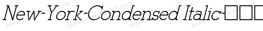 New-York-Condensed Italic字体转换